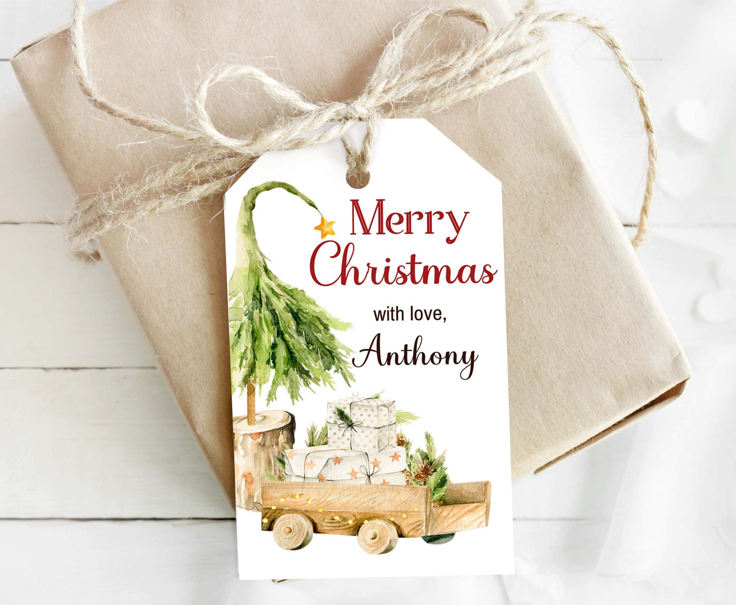 Editable Kids Christmas Tags | Merry Christmas Tags - 112
