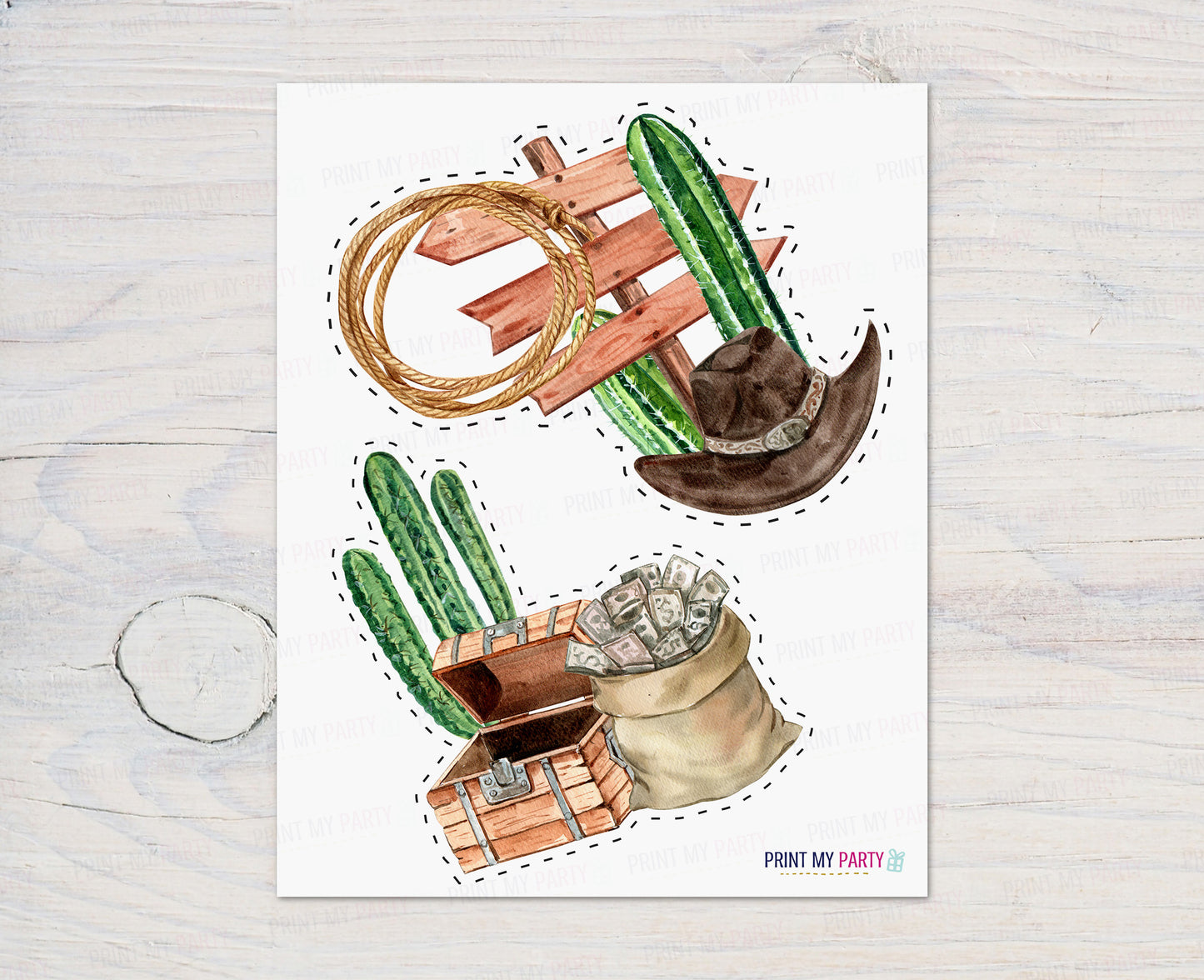Rodeo Centerpieces | Cowboy Party Decorations - 34A