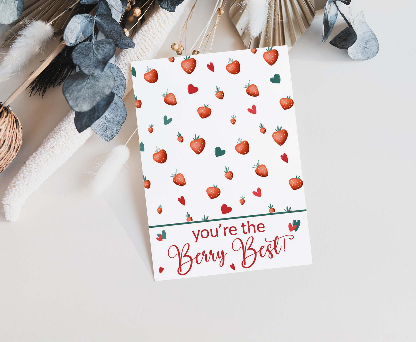 You're the Berry Best Cookie Card | Valentines Printable Cards - 119