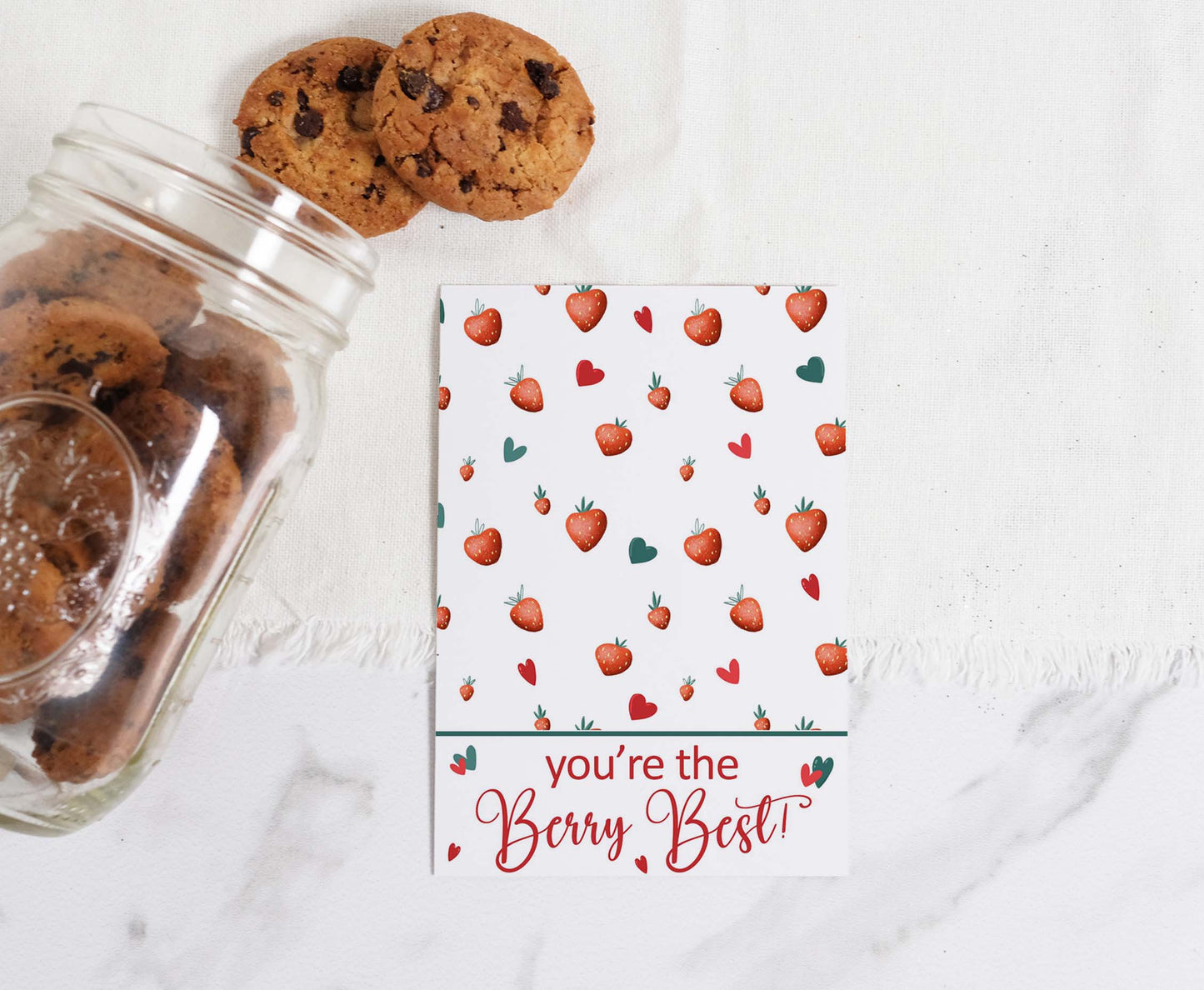 You're the Berry Best Cookie Card | Valentines Printable Cards - 119