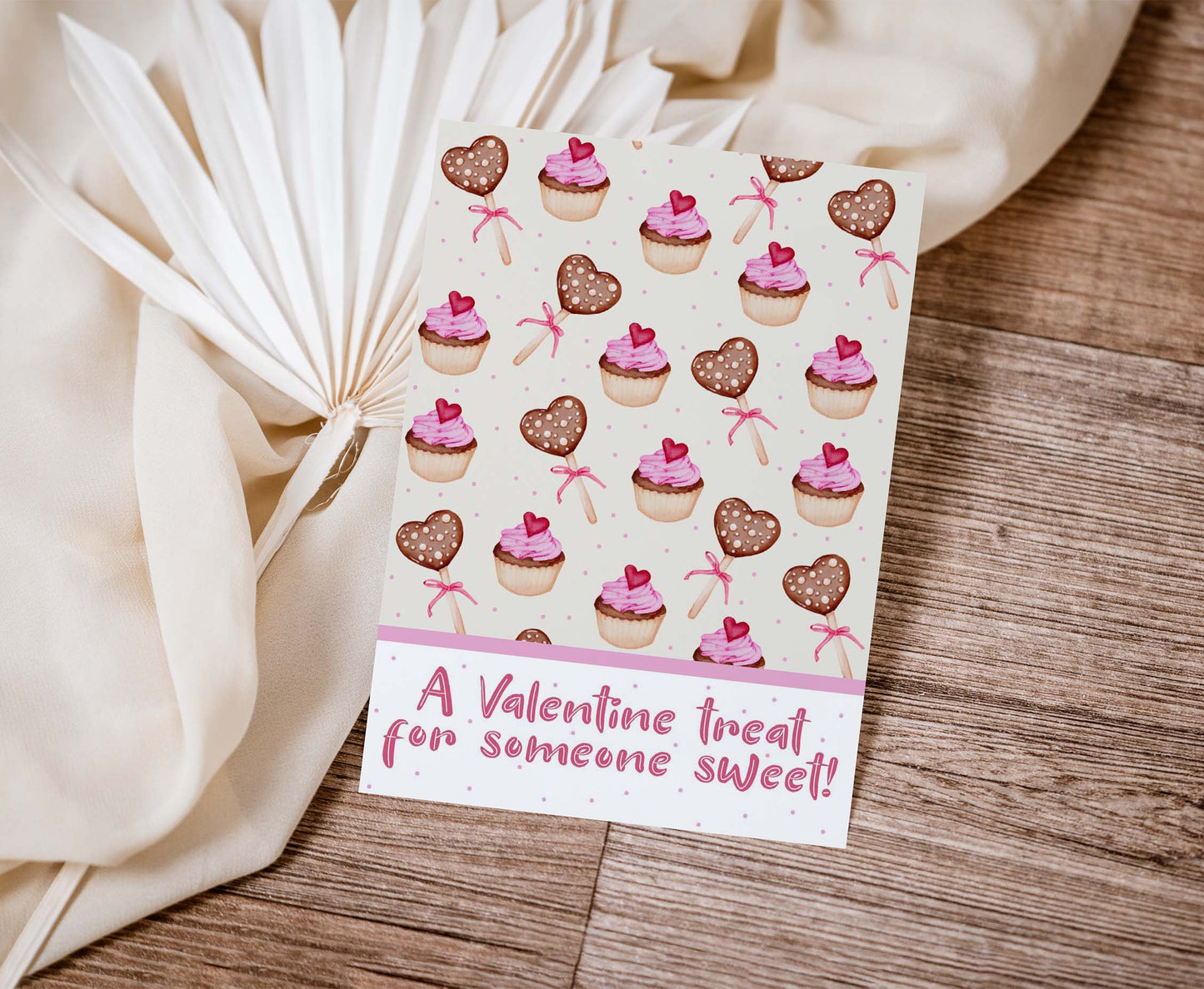 A valentine treat for someone sweet Cookie Card | Valentines Printable Cards - 119