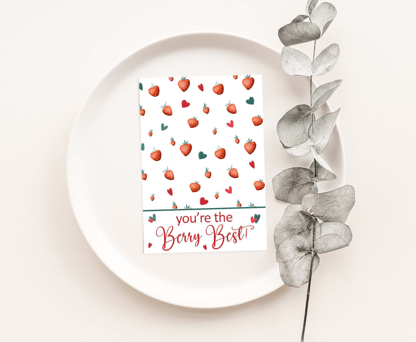 You're the Berry Best Cookie Card | Valentines Printable Cards - 119
