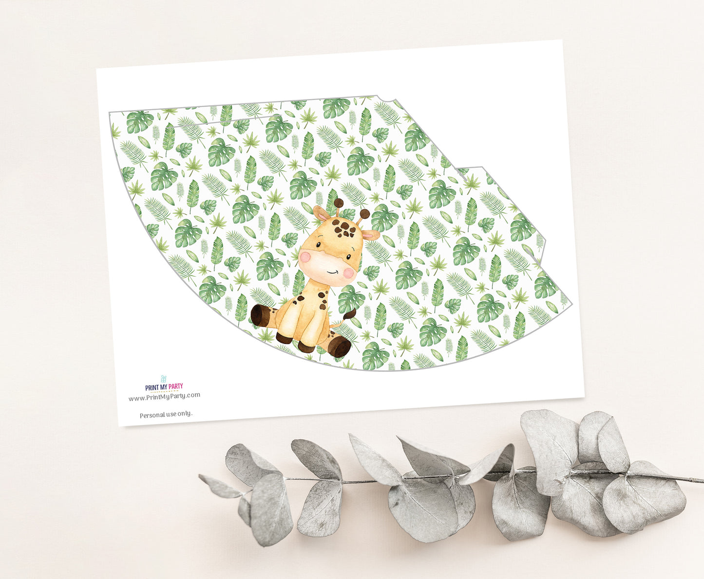 Safari Party Hats | Jungle Themed Birthday Party Decorations - 35E