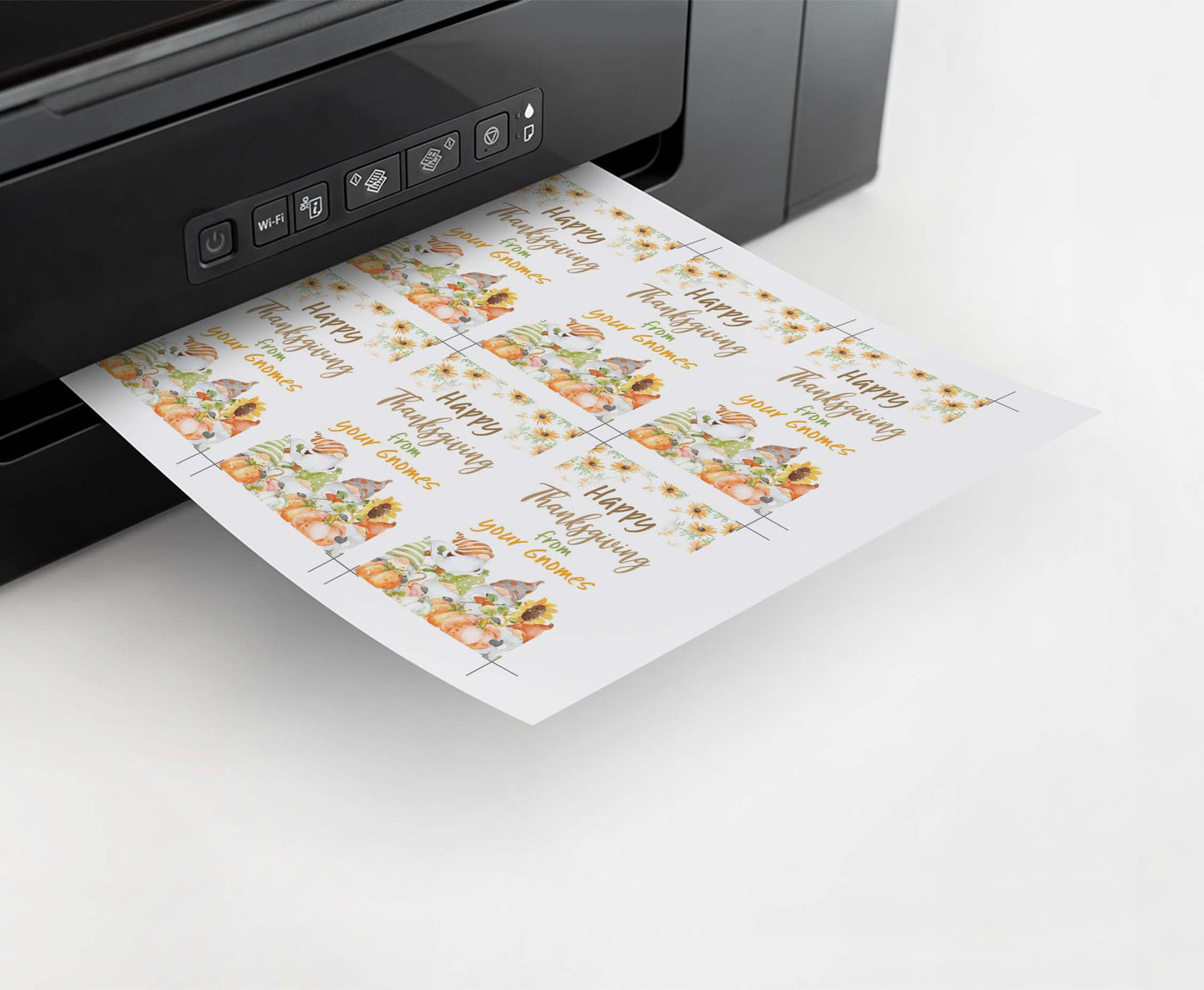 Happy Thanksgiving Gift Tags | Gnomes Autumn Favor Tags - 118