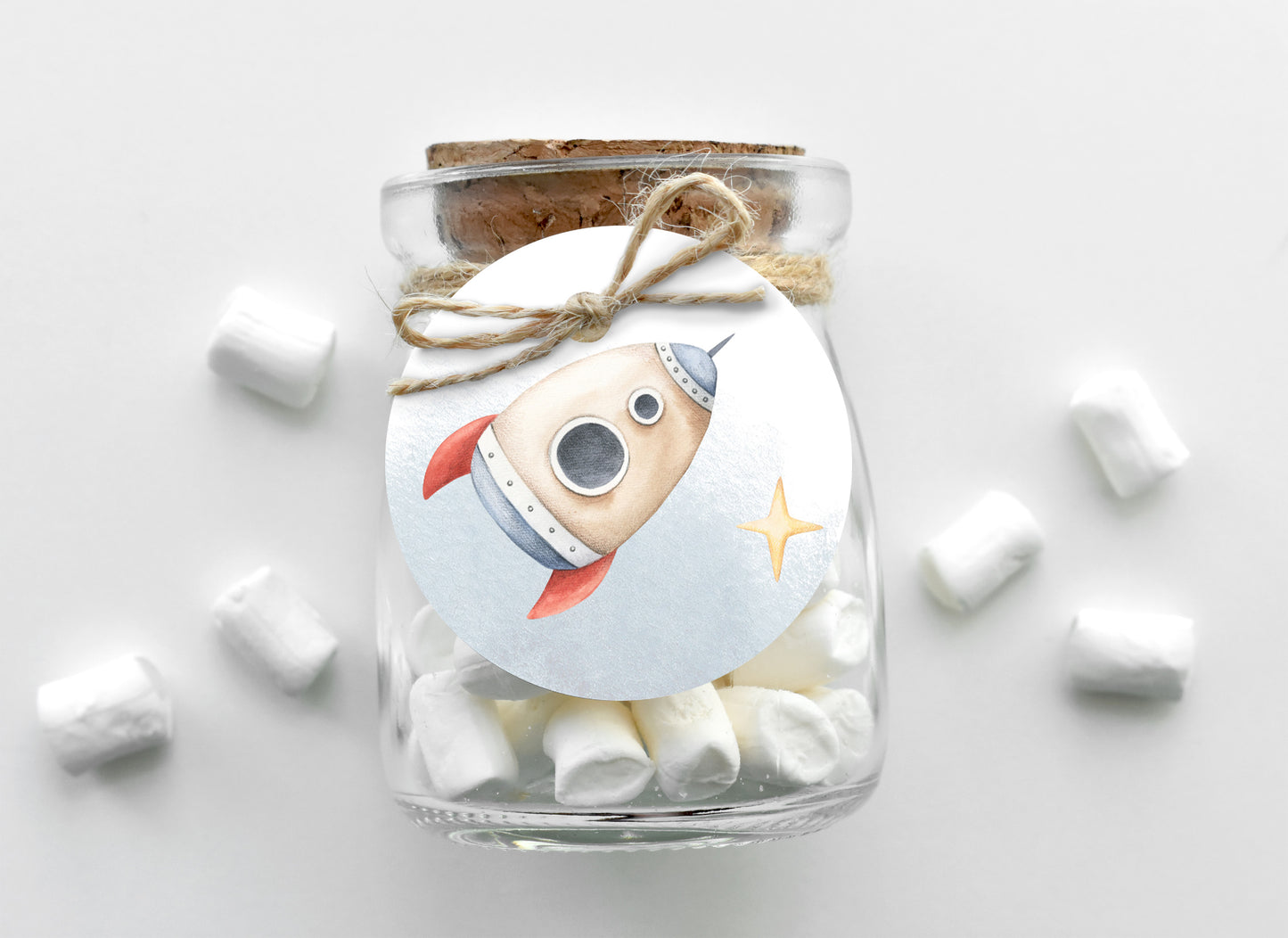 Two The Moon Cupcake Toppers | Space Themed 2nd Birthday Party Decorations - 39B