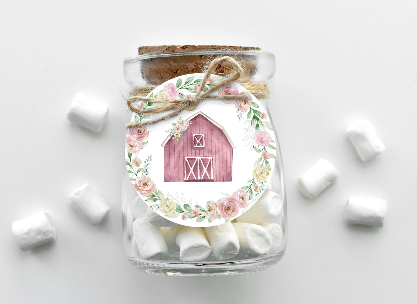Floral Farm Cupcake Toppers | Girl Farm Themed Party Cupcake Picks - 11B