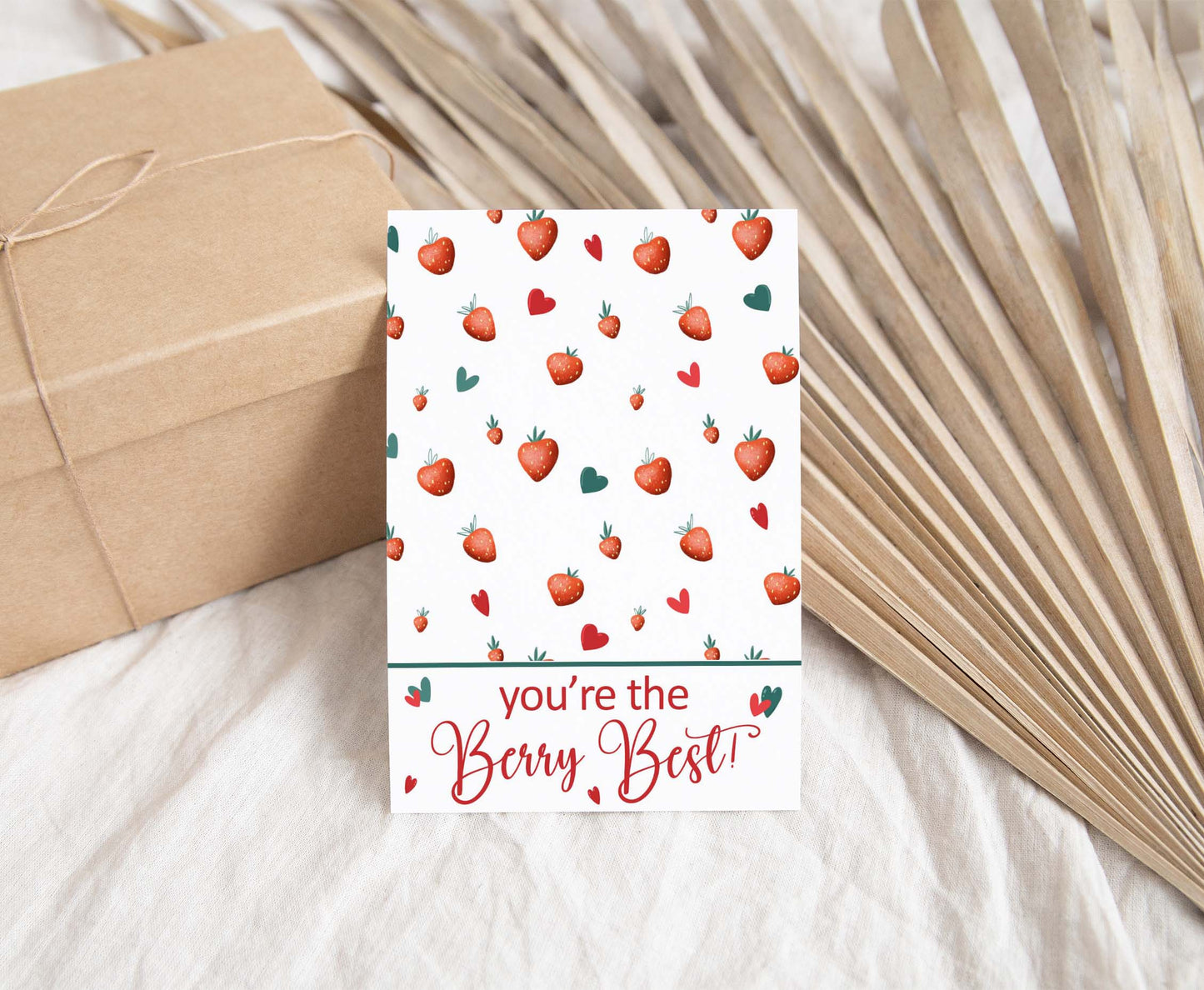 You're the Berry Best Cookie Card | Valentines Printable Cards - 119