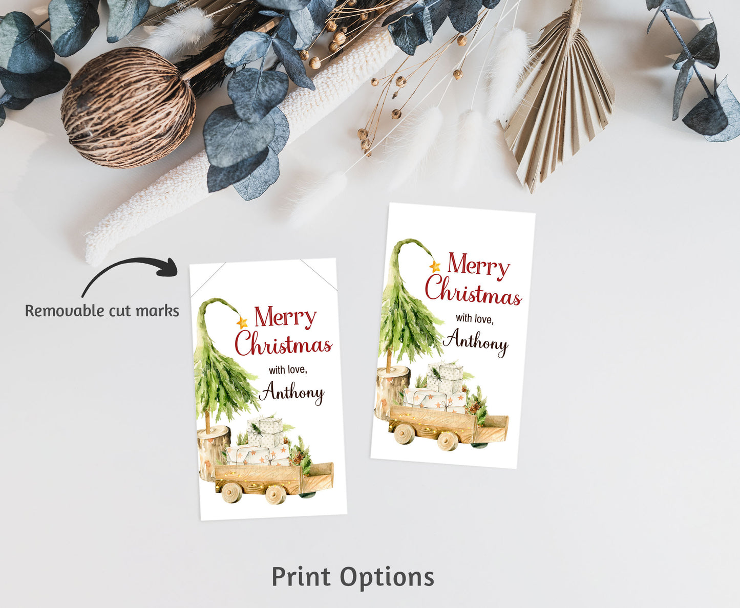 Editable Kids Christmas Tags | Merry Christmas Tags - 112