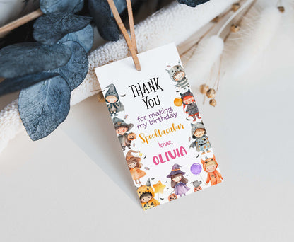 Halloween  favor Tags | Halloween Thank you Tags - 115Q