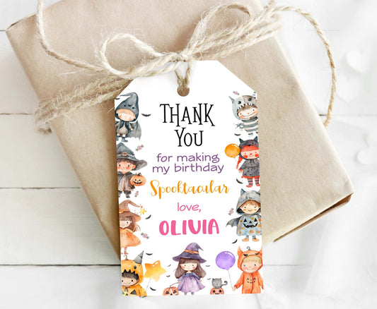 Halloween  favor Tags | Halloween Thank you Tags - 115Q