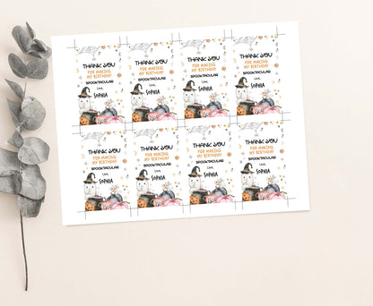 Ghost Halloween favor Tags | Happy Halloween Thank you Tags - 115U