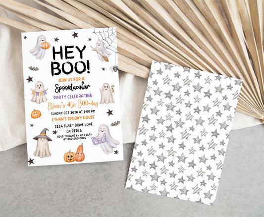 Editable Spooktacular Halloween Birthday Invitation | Halloween Party Invite - 115R1