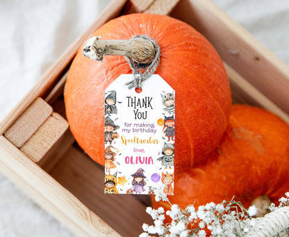 Halloween  favor Tags | Halloween Thank you Tags - 115Q