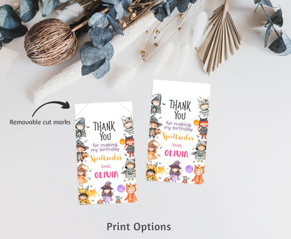 Halloween  favor Tags | Halloween Thank you Tags - 115Q