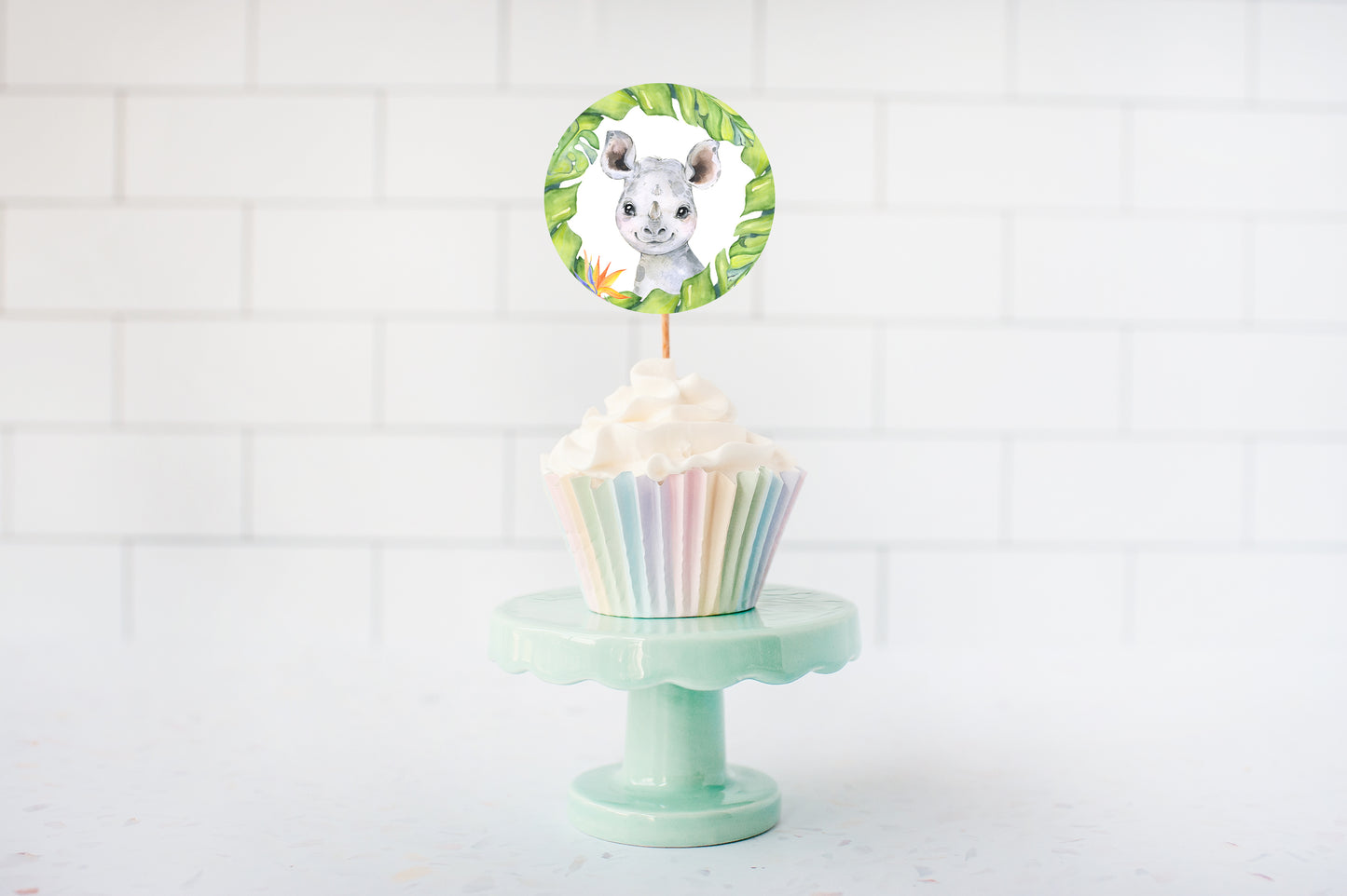 Safari Cupcake Toppers | Jungle Themed Party Cupcake Picks