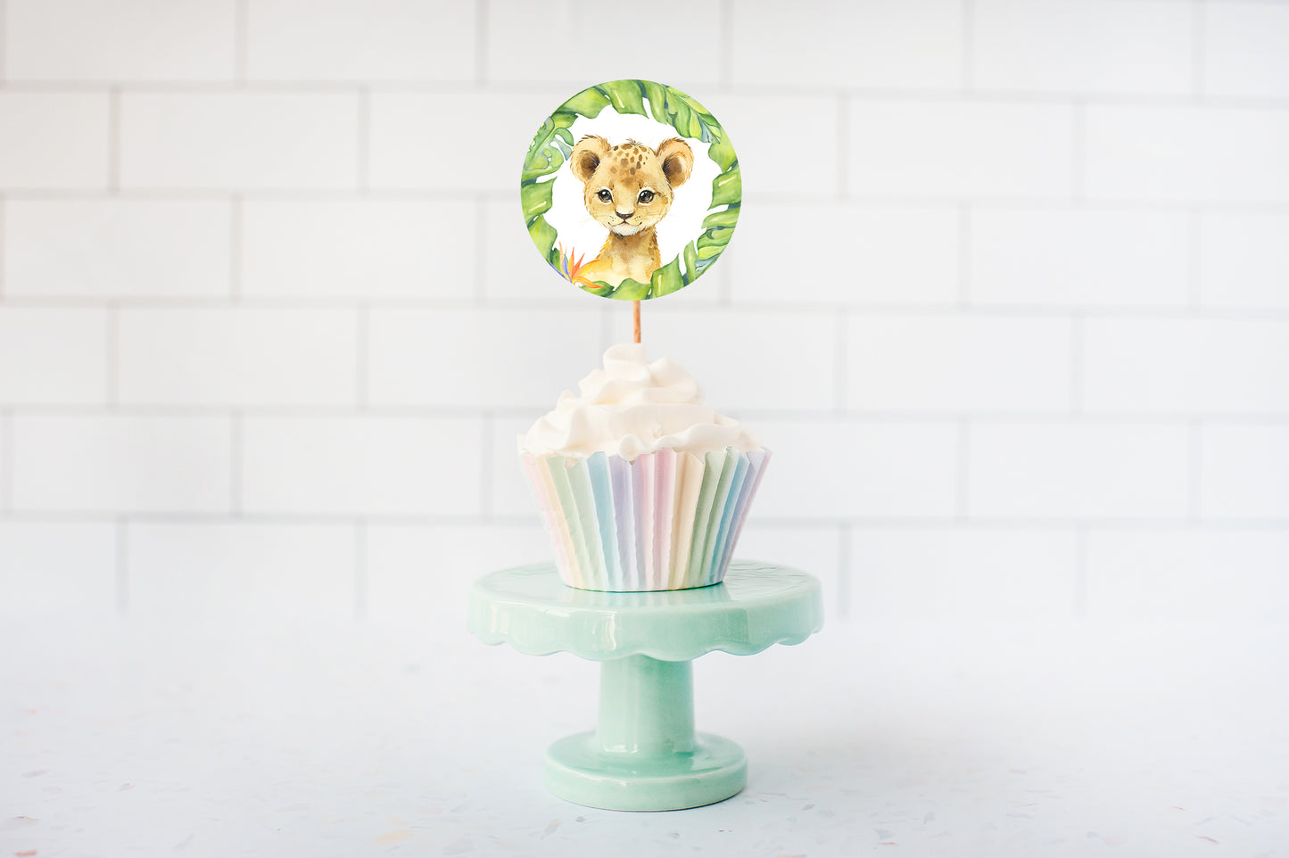 Safari Cupcake Toppers | Jungle Themed Party Cupcake Picks