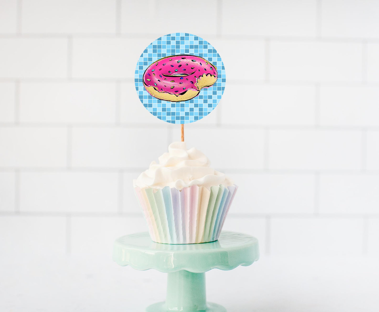 Summer Cupcake Toppers | Swimming Pool Party Theme Decorations - 40C