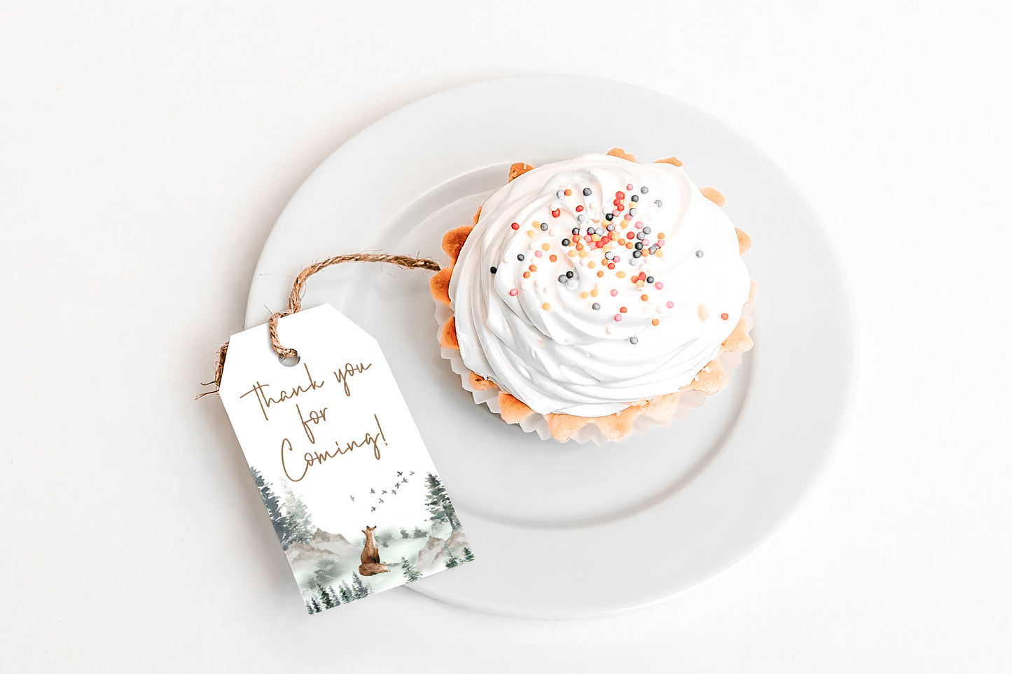 Fox Thank You Tags | Woodland Party Favor Tags - 47H