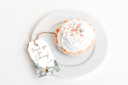 Fox Thank You Tags | Woodland Party Favor Tags - 47H