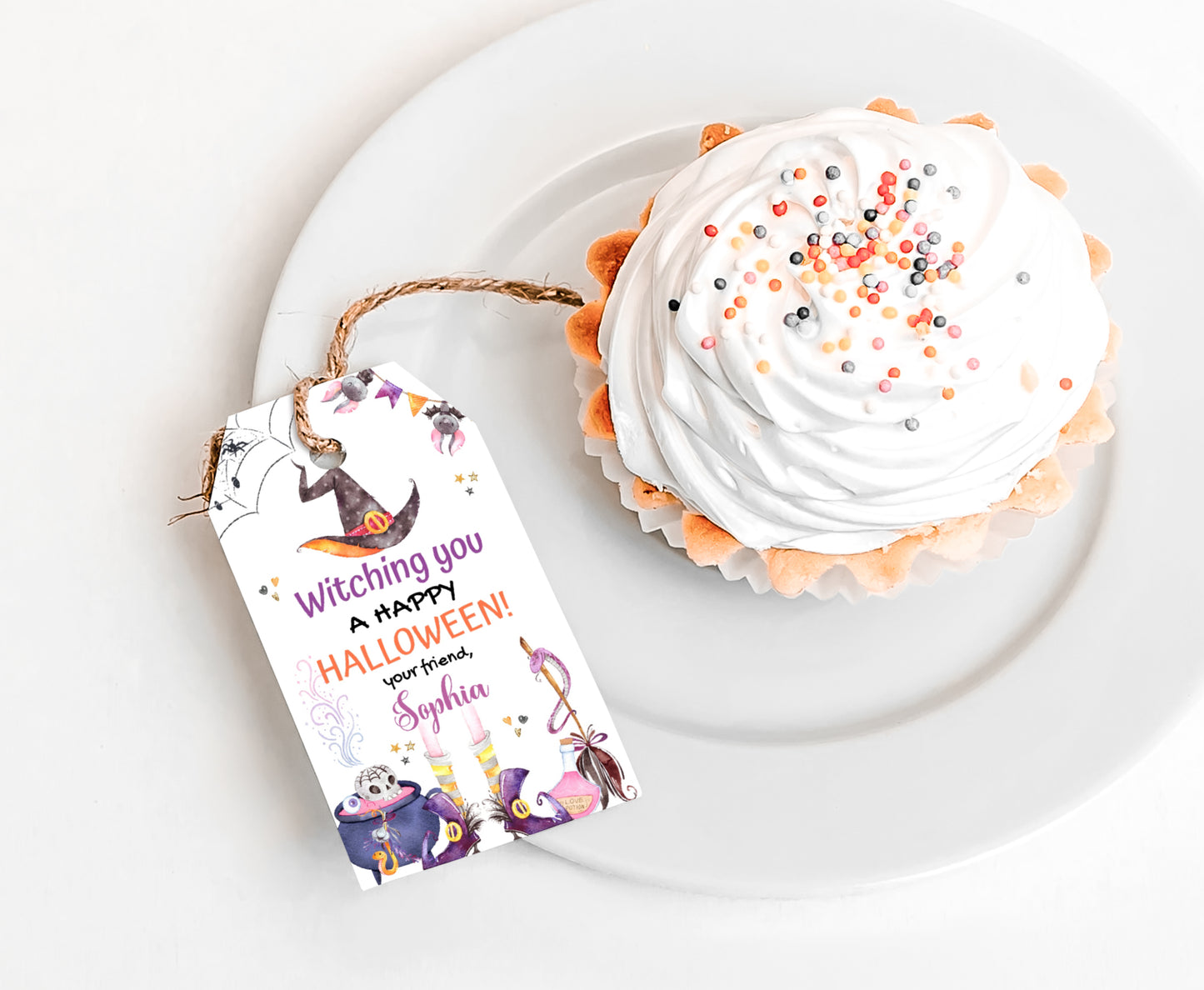 Halloween Witch Tags | Editable Halloween Favor Tags - 115