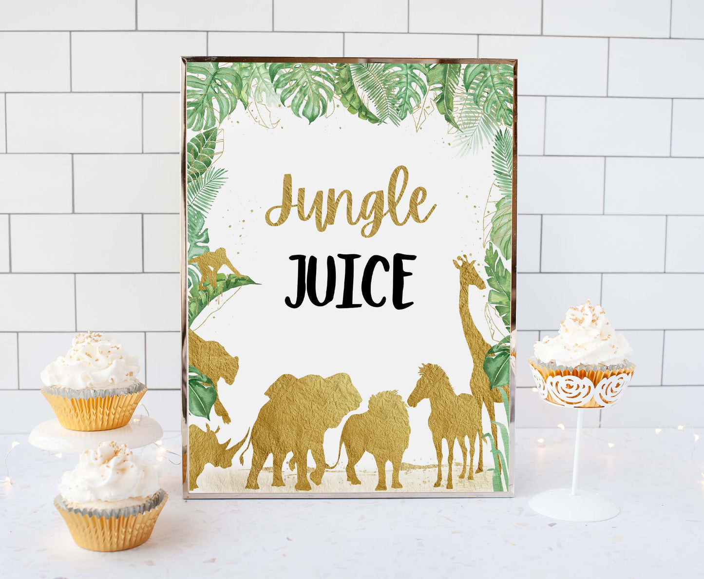 Jungle Juice Sign | Jungle Themed Party Table Decorations - 35K