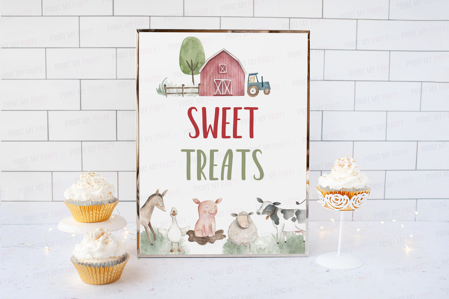 Sweet Treats Sign | Farm Party Decorations - 11B