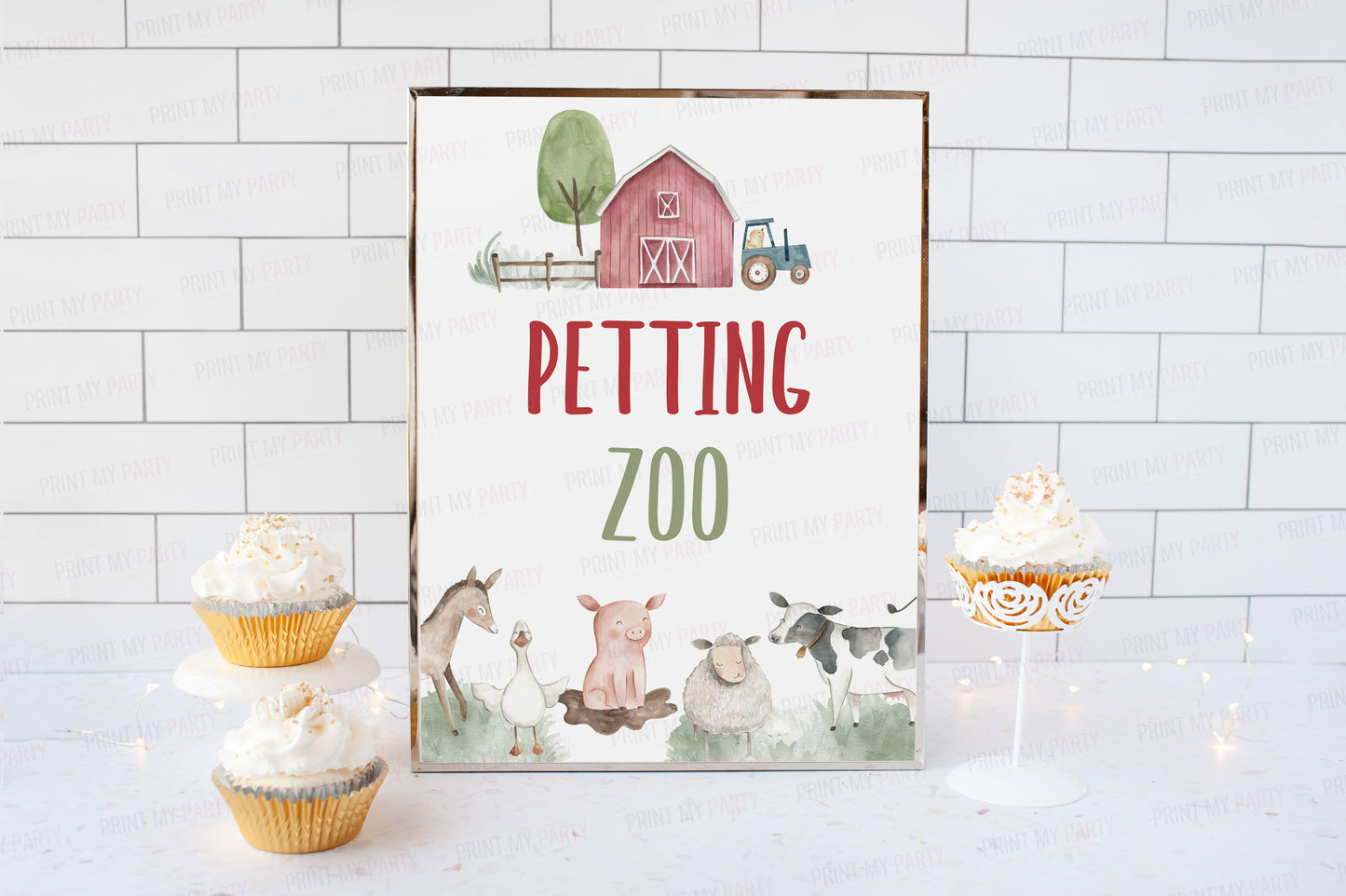 Petting Zoo Sign | Farm Party Decorations - 11B