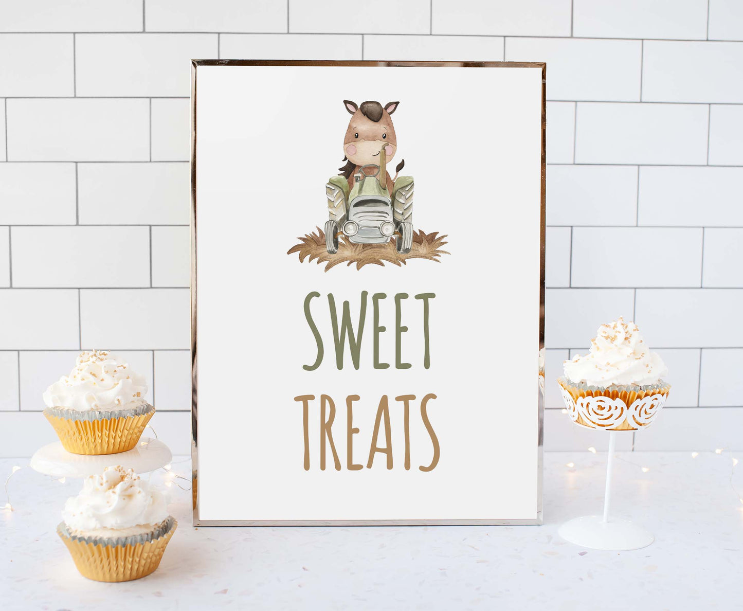 Sweet Treats Sign Printable | Farm Party Table Decoration - 11E