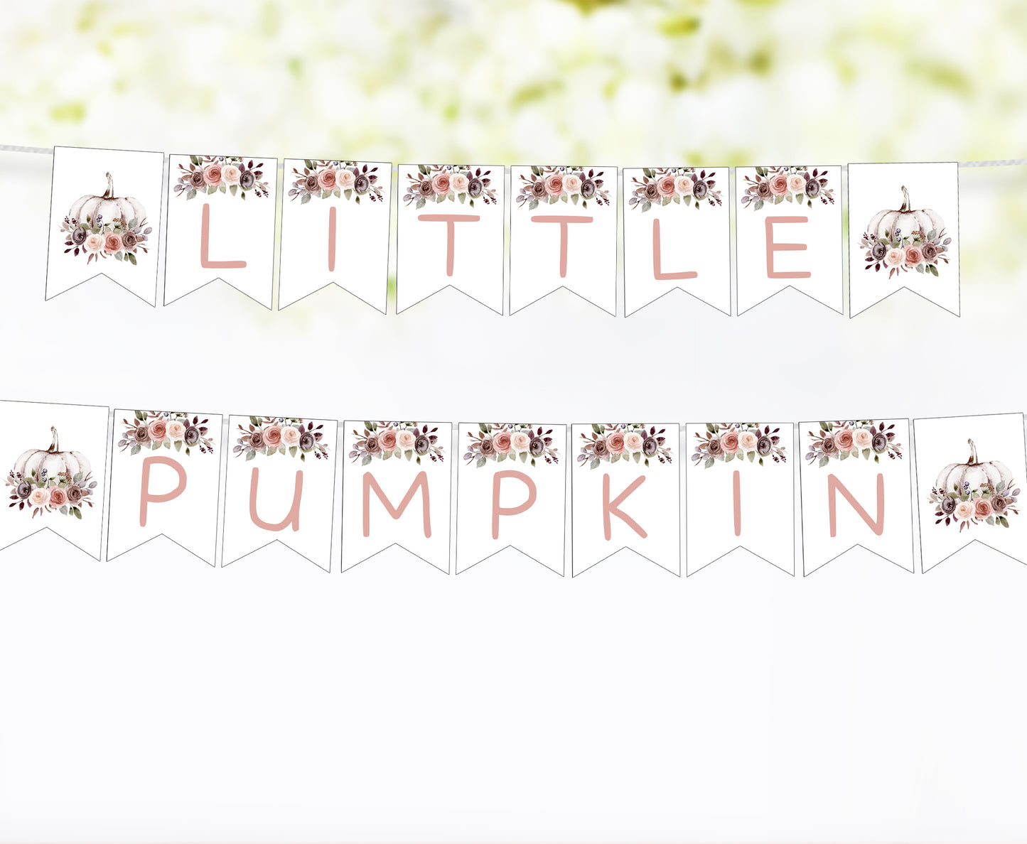 Pumpkin Baby Shower Bundle | A Little Pumpkin is in the way Baby Shower Decorations - 30I