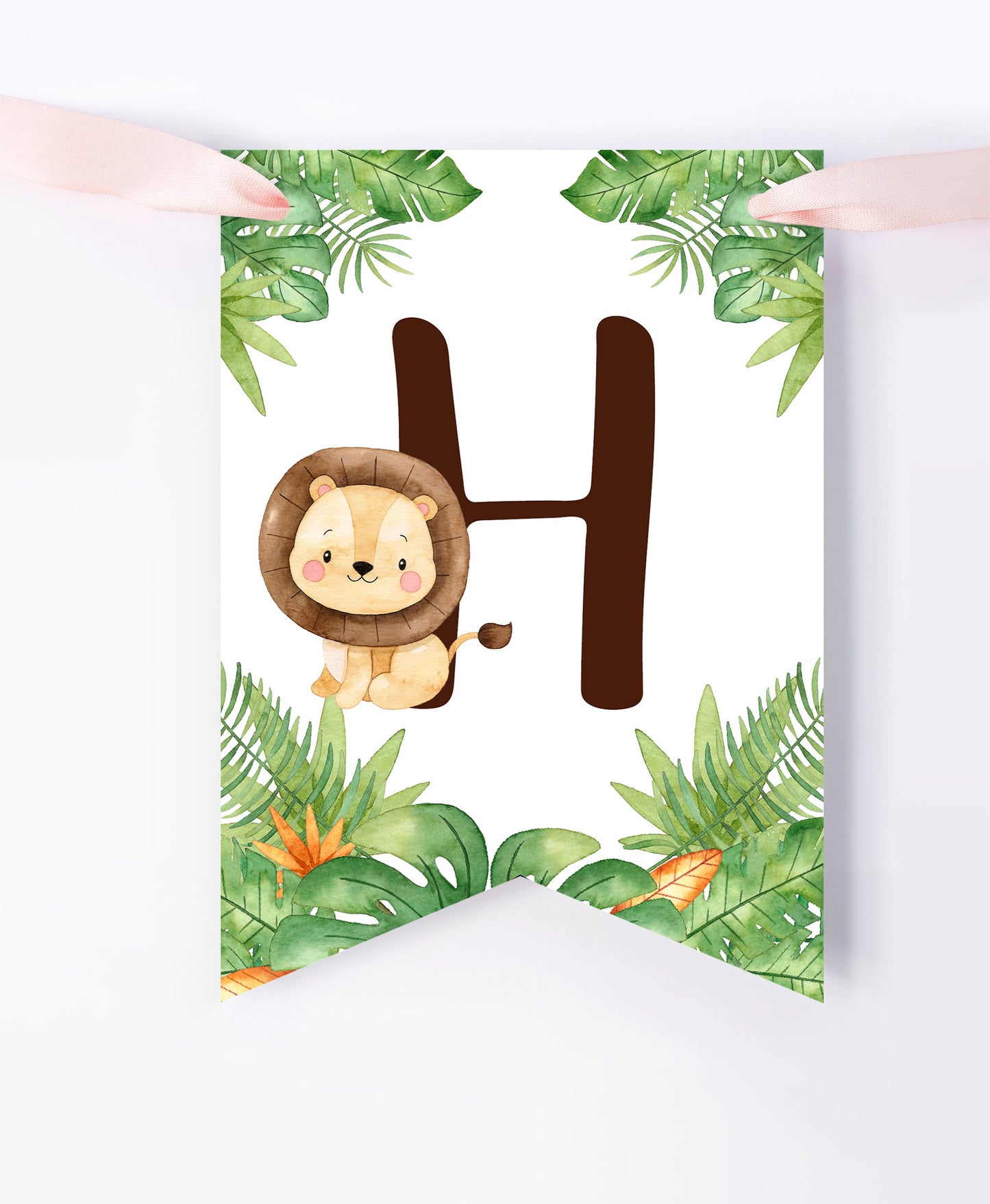 Safari Birthday Banner | Jungle Theme Printable Party Decorations - 35E