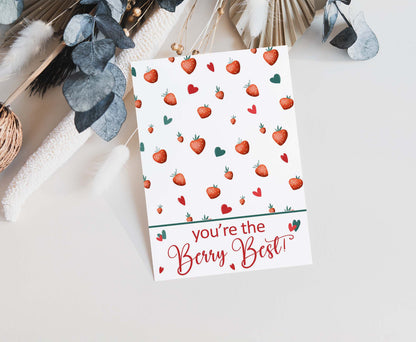 You're the Berry Best Cookie Card | Valentines Printable Cards - 119