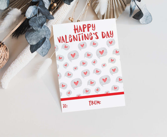 Happy Valentine's Day Cookie Card | Valentines Printable Cards - 119