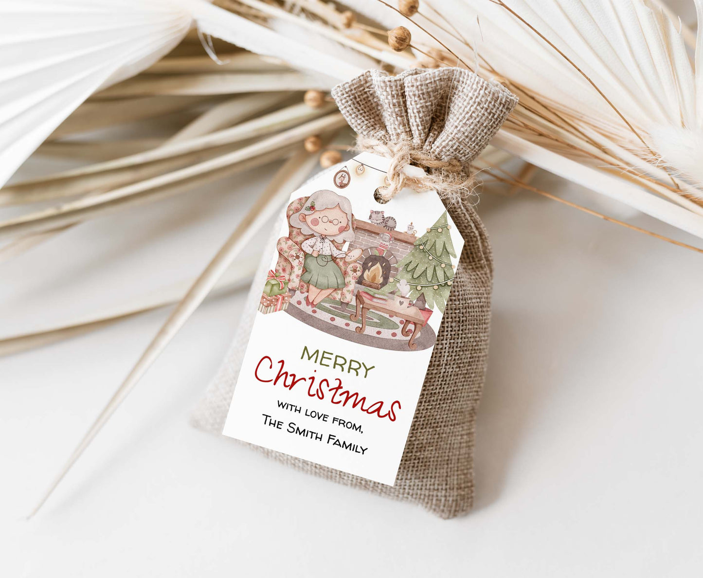 Editable Christmas Tags | Merry Christmas Gift Tag- 112