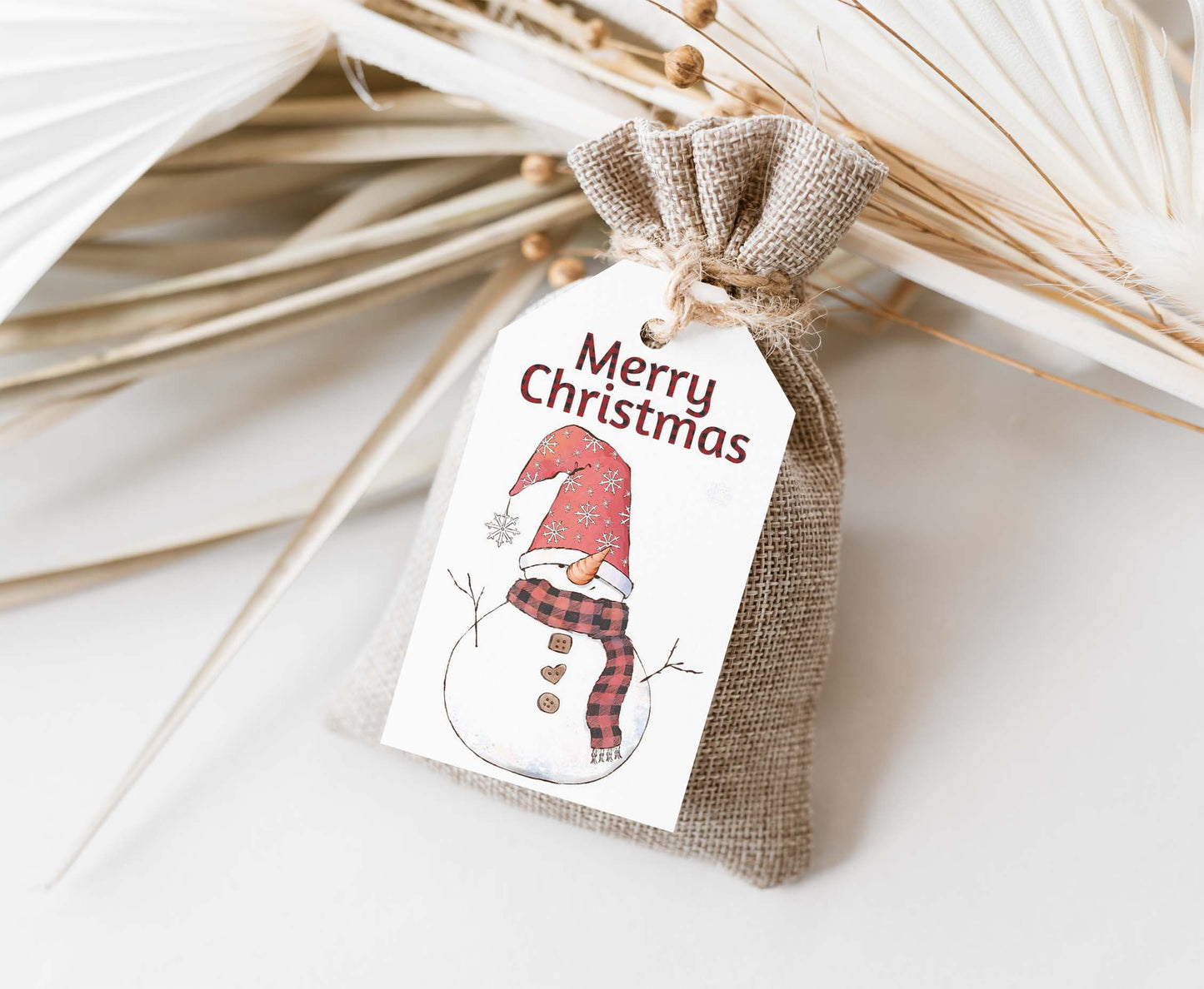 Snowman Tags | Merry Christmas Favor Tags - 112