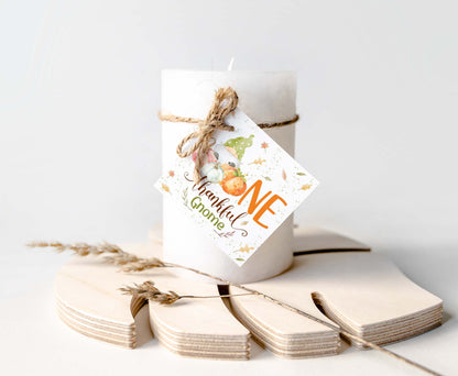 Gnome Thankful Tags 2"x2" | Thanksgiving Favor Tags- 118