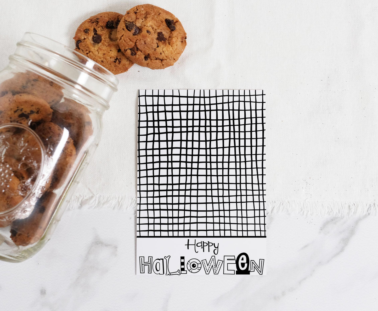 Happy Halloween Cookie Card | Halloween Printable Cards - 115