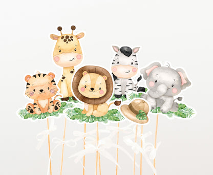 Safari Centerpieces, Jungle Party Table Decorations - 35E