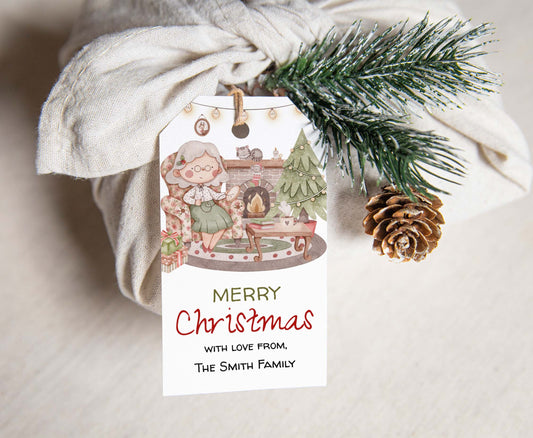 Editable Christmas Tags | Merry Christmas Gift Tag- 112