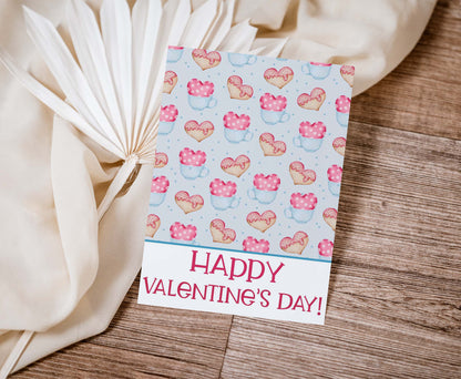 Happy Valentine's Day Cookie Card | Valentines Printable Cards - 119