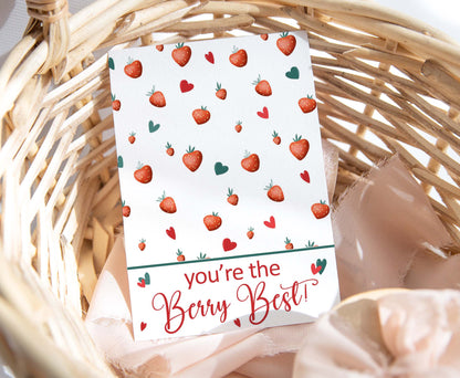 You're the Berry Best Cookie Card | Valentines Printable Cards - 119