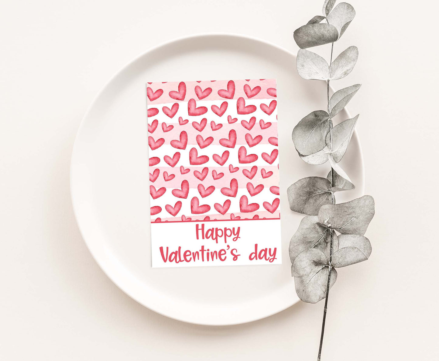 Happy Valentine's Day Cookie Card | Valentines Printable Cards - 119