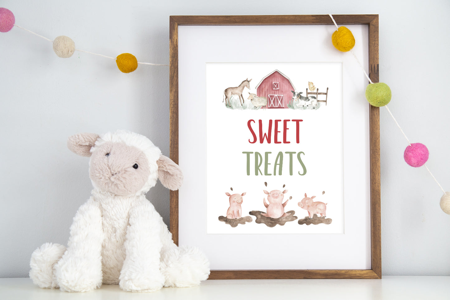 Sweet Treats Sign | Boy Farm Party Decorations - 11B