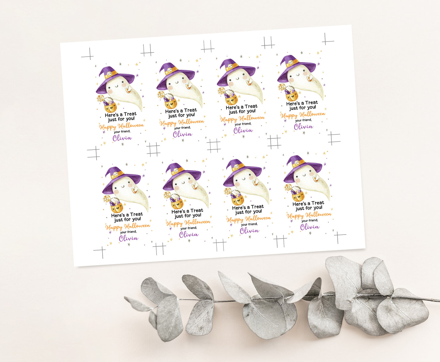 Editable Here is a Treat for You Tag | Halloween Party Decorations - 115