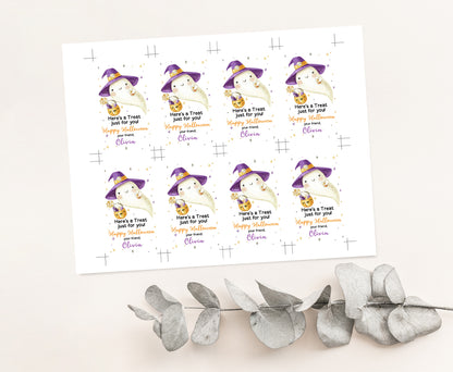 Editable Here is a Treat for You Tag | Halloween Party Decorations - 115