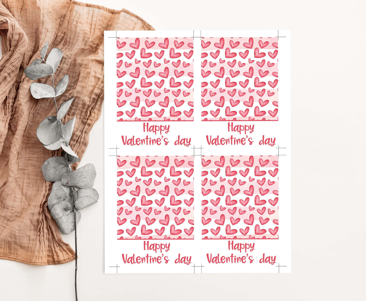 Happy Valentine's Day Cookie Card | Valentines Printable Cards - 119