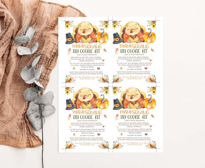 Thanksgiving Diy Cookie Kit Instructions Card | Fall Printable Cards - 118