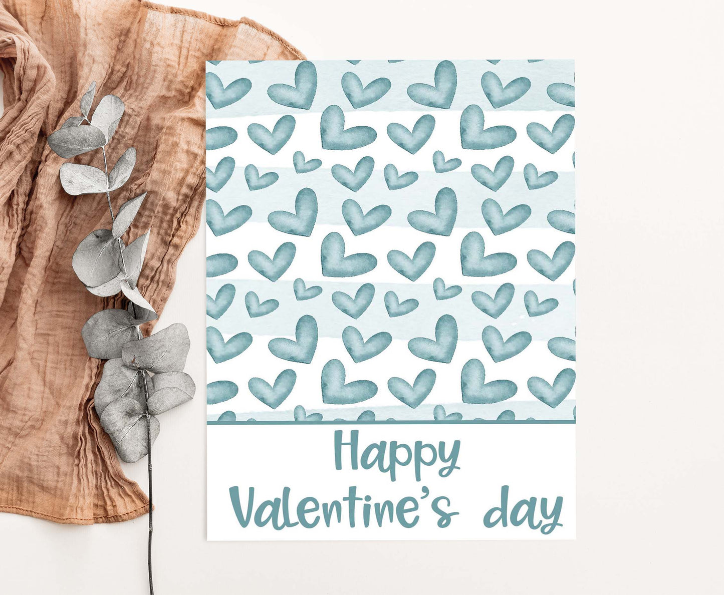 Happy Valentine's Day Cookie Card | Valentines Printable Cards - 119