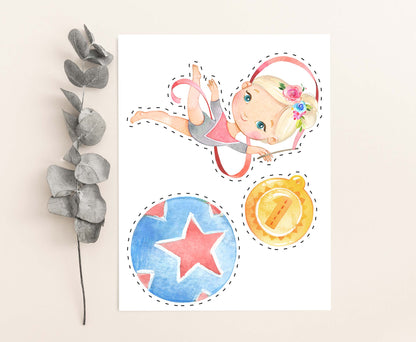 Gymnasatic Centerpieces, Gymnastic Party Table Decorations - 99A