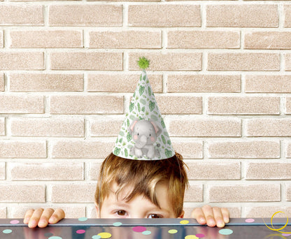 Safari Party Hats | Jungle Themed Birthday Party Decorations - 35E