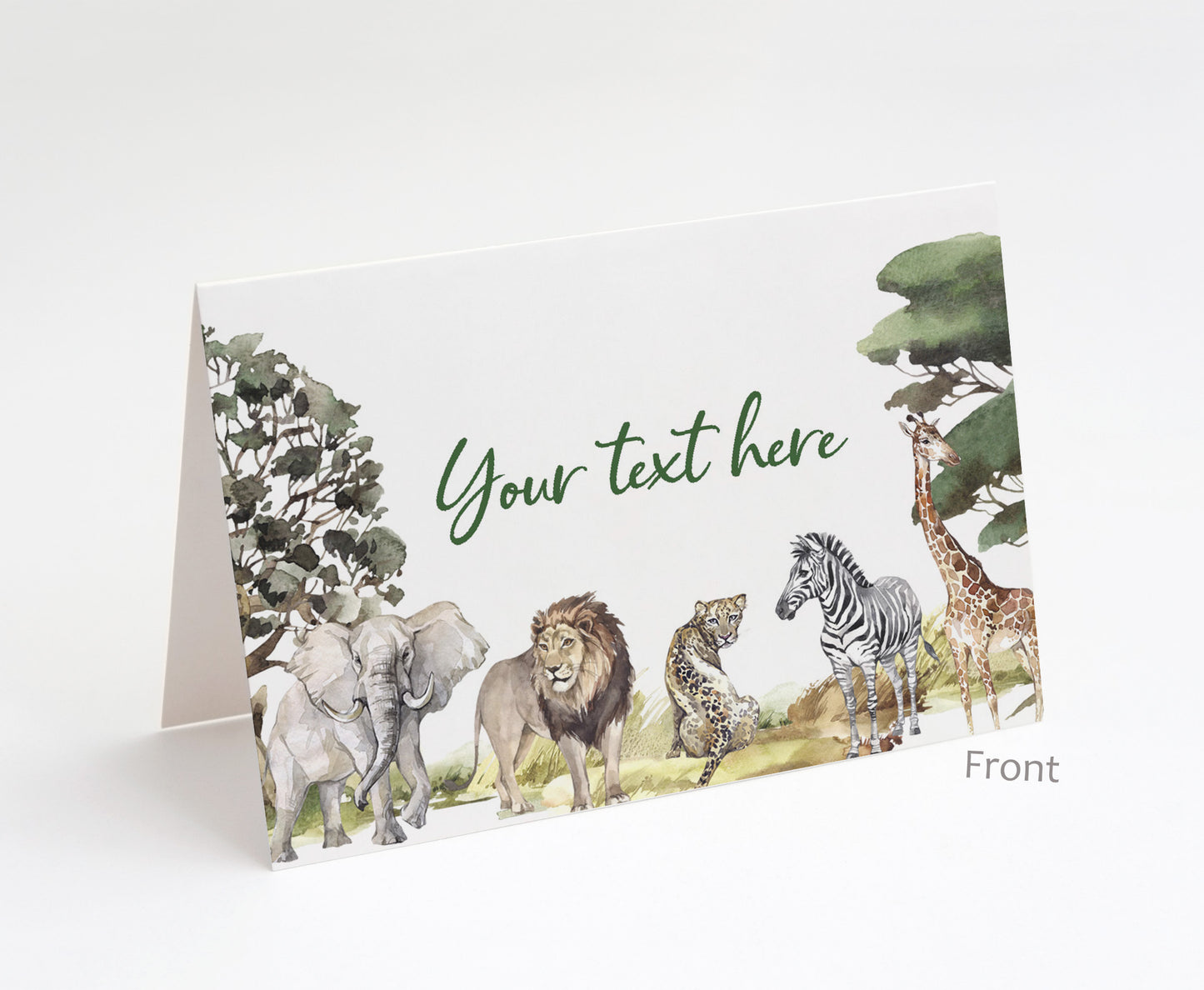 EDITABLE Safari Animals Place Cards |  Jungle Party Food Labels - 35I